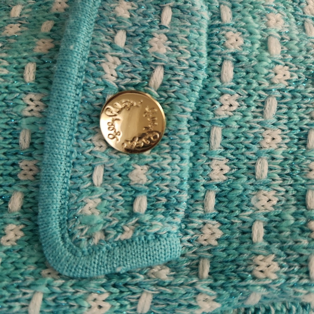 Lilly Pulitzer Seafoam Green Tweed-Style Cardigan Jacket. FINAL PRICE!!! - Picture 10 of 12